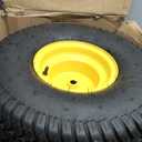 YITAMOTOR 20x10.00-8 Lawn Mower Tires & Wheel Assemblies, 4 Ply Tubeless Front Tires Replacement Fits Lawn Tractors, More Riding Mowers & Garden Vehicle | 3/4" Bore Hole, 3/16" Keyway,1200LBS (2 Pack)