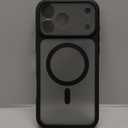 TOCOL for iPhone 17 Pro Max Phone Case, Compatible with Magsafe, Full Camera Protection, Built-in Magnetic Ring, Translucent Matte for iPhone 17 Pro Max Case 6.9 inch (Black)