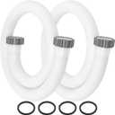 Pool Hoses for Above Ground 1.5 Diameter 59" Long Accessory Swimming Pool Replacement Hose, 2 Pack Filter Pump Hose Compatible with Pump Models