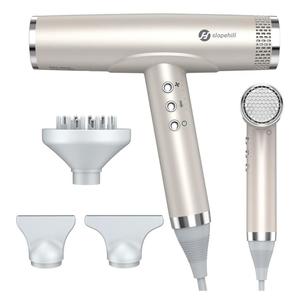 Slopehill Professional Hair Dryer with Diffuser, Ionic Hair Dryer,Lightweight Compact Powerful & Fast Salon Blow Dryer with High Speed Brushless Motor, Travel Hairdryer, Women & Men (Ceramic, Stone)