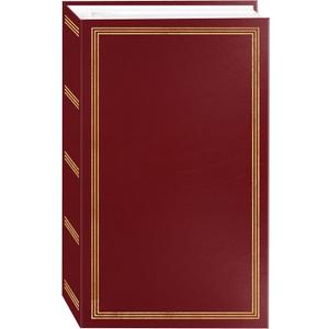 3-ring pocket BURGUNDY album for 504 photos - 4"X6" (Pack of 1)