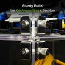 GuineaLoft Non-Flimsy Acrylic Display Box  A Large, Thick, Truly Sturdy 15x10x9-Inch Crystal-Clear Display Case, Securely Fastened by Stainless Steel Brackets & Screws Instead of Push-Fit Slots