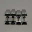 4 PCS Sneeze Guard Support Clamps, Adjustable Desk Clamp for Dividers, Aluminum Alloy Desk Shield Clamp, Privacy Panel Clamp for Office Desk, Easy Installation, Anti-Scratch