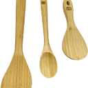 Joyce Chen Burnished Bamboo Wok Utensils, 3-Piece Stir Fry Set