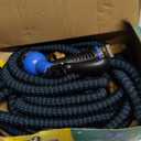 Flexi Hose Expandable Garden Hose with 8 Function Nozzle, 75FT - Lightweight Retractable Garden Hose, Water Hose - No-Kink Flexibility, 3/4 Inch Solid Brass Fittings and Double Latex Core