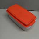 Bread Box -Dual Use Bread Holder/Airtight Plastic Food Storage Container for Dry or Fresh Foods -2 in 1 Bread Bin- Loaf Cake Keeper/Baked Goods -Keeps Bread Fresh- Red and Clear Cover - (Red)