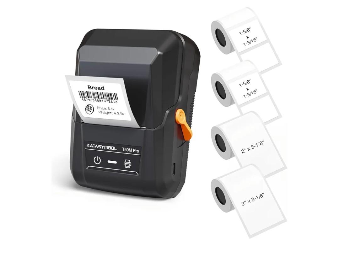SUPVAN T50M Pro Bluetooth Label Maker Machine with 4 Tapes, Wide Waterproof Label, Versatile App with 30+ Fonts and 660+ Icons, Inkless Labeler for Home, Kitchen, School, Office Organization, Set 3