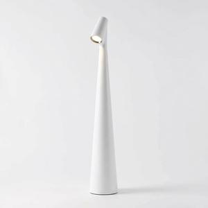 Cordless LED Table Lamp, 2000mAh Rechargeable Battery Powered Desk Lamp with Touch Control, 3 Color Modes & Stepless Dimming, Portable Minimalist Bedside Lamp (White)