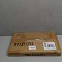 TUTOTAK C Shaped End Table, Small Side Table, 28.7 inch Tall Couch Table, Sofa Table, Living Room, Bed Room, Greige TB01BG071