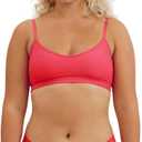 Organic Basics Women's Naked Ribbed Thong Underwear (Pink, XL)