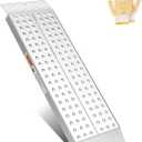 Aluminum Shed Ramps 39x11inch, gardhom 1PC Riding Mower Ramps 750lbs/PC Capacity for Curb Steps Stairs Dirt Bike Motorcycle Lawn Mower Snow Blower Loading Ramps (1PC-39x11)