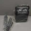 Karaoke Machine, Portable Bluetooth Speaker with 2 Wireless Microphones for Adults & Kids with Lights, Karaoke Microphone with PA System Supports USB/TF/FM/AUX for Home Party Home System Packages (Black)