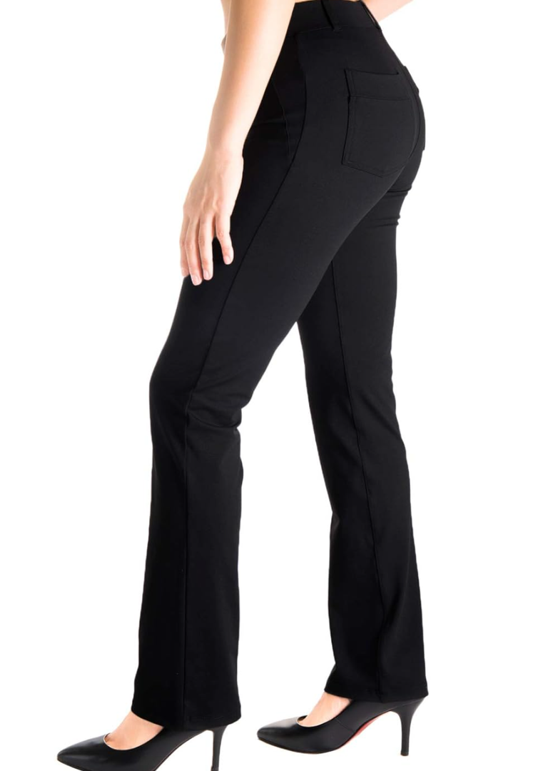 Yogipace,Belt Loops,Women's Petite/Regular/Tall Straight Leg Yoga Dress Pants 2XL