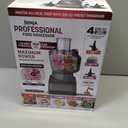 Ninja Food Processor, Professional Plus, 1000 Peak Watts, 4 Functions for Chopping, Slicing, Purees & Dough with 9-Cup Processor Bowl, 3 Blades, Food Chute & Pusher, Silver, BN601