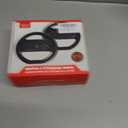 GLDRAM Steering Wheel for Nintendo Switch 2 Joycon (2025), Motion Control Racing Wheel with 4 Thumb Grips for Mario Kart World & 8 Deluxe, Racing Games Accessories with Ergonomic Design - 2pc Black