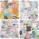 Quote Stickers, Positive Stickers 200Pcs Motivational Waterproof Vinyl Stickers for Water Bottle Hydroflasks Laptops Computers Vision Board for Women Adults Students Teachers Teens