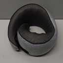 SZXYX Travel Pillows - 100% Pure Memory Foam Neck Pillow for Airplanes, Comfortable Breathable Cover, 360 Support Stowable Pillows for Sleeping, Car, Airport Travel Essentials Dark Grey