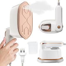 1000W Travel Steamer for Clothes, Portable 2-in-1 Handheld Steamer & Iron, 20s Fast Heat-Up, Sharp-Corner Detail Panel, Foldable 180° Handle, Compact for Home & Travel (Pearl White)