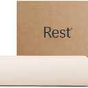 REST® Evercool®+ Flat Sheet Cali King/King Size, Breathable Luxury Bedding for Hot Sleeper and Night Sweats, Bed Sheet with Woven Ionic+ Self Cleaning Silver Yarn for Sensitive Skin, Snow Ivory