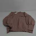 Women's Oversized Sweaters 2025 Crewneck Long Sleeve Batwing Pullover Tops (Large, Nutmeg)