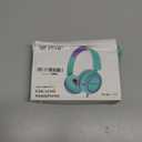 V1 Kids Headphones, Wired Stereo Foldable Tangle-Free 3.5mm Adjustable On-Ear Headphones for Kids for School/Toddlers/Childrens/Teens/Boys/Girls/Ipad/Tablet/Kindle/Phones/Travel/Plane (Green)