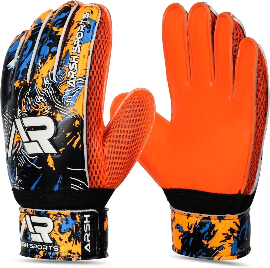 Soccer Goalie Gloves, Football Goalkeeper Gloves for Kids Youth & Adult Strong Grip Finger Save 4mm Latex Finger Spine Protection (Orange), Size: Size 7 Suitable for Size S-M Adult Soccer Goalie Gloves, Football Goalkeeper Gloves for Kids Youth & Adult Strong Grip Finger Save 4mm Latex Finger Spine Protection (Orange), Size: Size 7 Suitable for Size S-M Adult