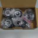 Office Chair Wheels 2" Desk Chair Caster Wheels Smooth Roller Style Quiet for Carpet and Hardwood Floors Universal Fit 11x22 mm Set of 5 Grey