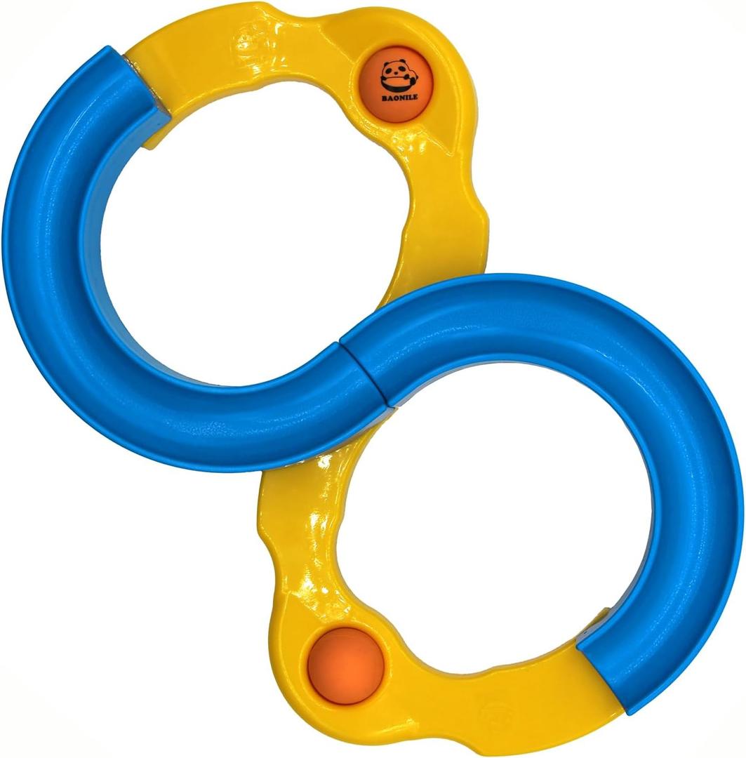 Marble Run Infinite Loop Toy with 2 Rubber Balls Handheld Changing Marble Track Hand-Eye-Brain Coordination Games for Kids Girls Boys Teens Adults Indoor Outdoor Game Improves Attention Equipment