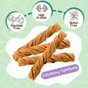 Nature Gnaws Tripe Twists for Dogs 4-5" (20 Count) - Crunchy Grain Free Reward Snack for Small, Medium & Large Breeds - Natural Beef Dog Chew Treats - Rawhide Free