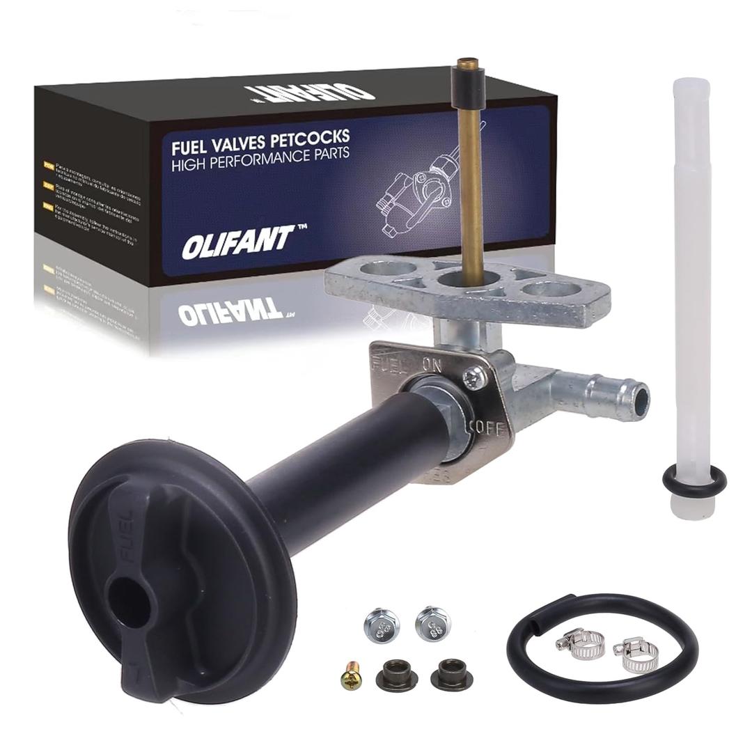Fuel Valve Petcock Fit for Honda Recon 250 1997-2024/Rancher 350 2000-2006/Rancher 400 420/Foreman 400 450 500/Foreman Rubicon 500 with Lever Screw
