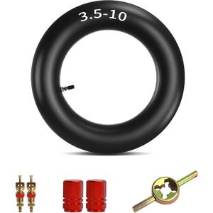 3.50-10 3.50 X 10 10" Inner Tube Wheel Tire Straight Mouthed Valve fit for Moped Motorcycle Scooters Pit Dirt Bike