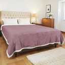 Electric Heated Blanket Twin Size 62x84 Inch - Super Soft Flannel, 10 Heat Settings, 1-12H Auto Shut Off, Machine Washable, Safe for Overnight Use (Purple)