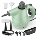 Handheld Steam Cleaner for Home, HighPressure ChemicalFree Steamer with 10 Accessories for Deep Cleaning and Less Scrubbing on Kitchen Grease, Bathroom Tile, Grout, Floor and Couch(Green)