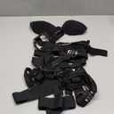 Lilosy Sexy Strappy Crisscross Cutout Underwire Garter Belt Lingerie Set Rave Outfits (XX-Small, Black)