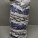 Amazon Basics Twin/Twin XL Size Ultra-Soft Lightweight Microfiber Reversible 2-Piece Bedding Comforter Set, Blue Denim/Beige Stripes