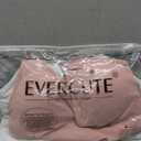 Evercute Women's Sports Bras Adjustable Deep V Neck Bras Wireless Spaghetti Strap Criss Cross Padded Low Support Sexy Bras (Medium, Black White Gray Pink 4 Pack)