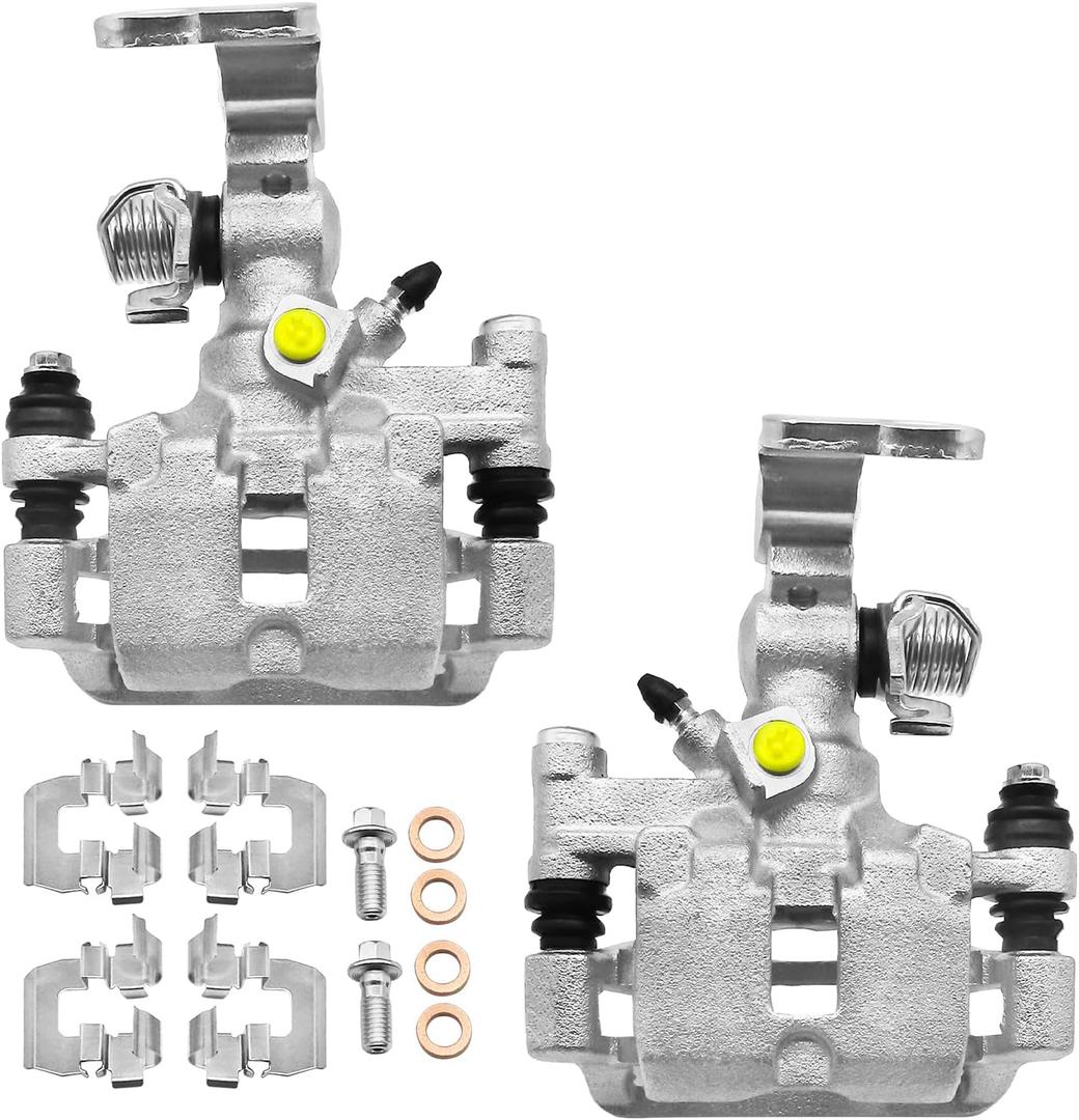 2x Brake Caliper with Bracket Rear Driver and Rear Passenger Side 18-B4718B & 18-B4719B, Brake Caliper Compatible with 2000-2005 Buick LeSabre, Buick Park Avenue, Pontiac Bonneville
