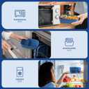 HOMETALL Stackable Bento Box Adult Lunch Box, Large Capacity 1900ml Lunchbox with Utensil Set, Leak-Proof for Dining Out, Work, Picnic, School