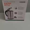 Cosori Electric Kettle, No Plastic Inner Lid, Filter & Spout, Stainless Steel Tea Kettle, Automatic Shut Off & BoilDry Protection, Durable Tea Kettle Boiler & Heater, 1.5L/1500W, Silver