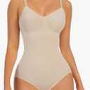 Shapewear Bodysuits for Women, Tummy Control Body Shaper Seamless Sculpting Body Suit Snatched Waist Size S