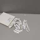 Geelin 80 Pcs Vertical Blind Repair Kit Include 40 Clear Repair Tabs 20 Replacement Stems 20 Clips for Vertical Blinds Replacement Slats