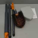 Tile Tub Scrubber Brush with 3 Different Function Cleaning Heads and 56" Extendable Long Handle-No Scratch Shower Scrubber for Cleaning Bathroom Kitchen Toilet Wall, Bathtub, Sink, Grey (Gray)