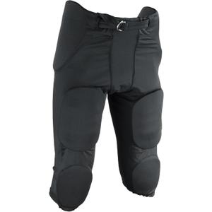 Sports Unlimited Elite Flex Integrated Adult Football Pants, Men's Football Pants with Pads (Black, Small)