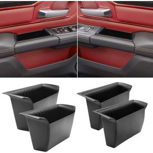 TTCR-II for Ram 1500 Door Side Organizer Tray 2019 2020 2021 2022 2023 2024 2025, for Ram 1500 Door Pocket Insert 4 Pcs (Does not fit 2500 3500
