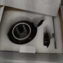 DUJUST Traditional Japanese Tea Pot, Black Porcelain Chinese Teapot with Stainless Infuser, Beautiful Asian Teapot for Adults, Tea Lover/Women/Men (Countryside in Golden)