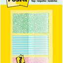 Post-it Pattern Flags, 60/On-The-Go Dispenser, .47 in, Gradient Pattern Collection (682-GRDNT)