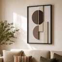 Hoemzon 3D Wall Art, Boho Home Decor Essential, Abstract Textured 16x24 In