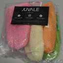 Couch - 4 Pack, 3.5 x 6 in, Pink Orange White Green - Exfoliating Mesh Soap Bag & Foaming Shower Scrubber