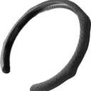 Quick Install Sporty Suede Leather Car Steering Wheel Cover with Braided Grips for All 14" to 15" Sedan Coupe SUV Pickup 14.5 to 15 inches