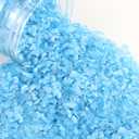 LePe Crushed Fire Glass,Broken GlassDecorative for Resin Art, Fire Pits, Potted Plants, Garden and Indoor Use, 3-6mm Fire Pit Glass, 1 Pound in Jar(Jade Blue)